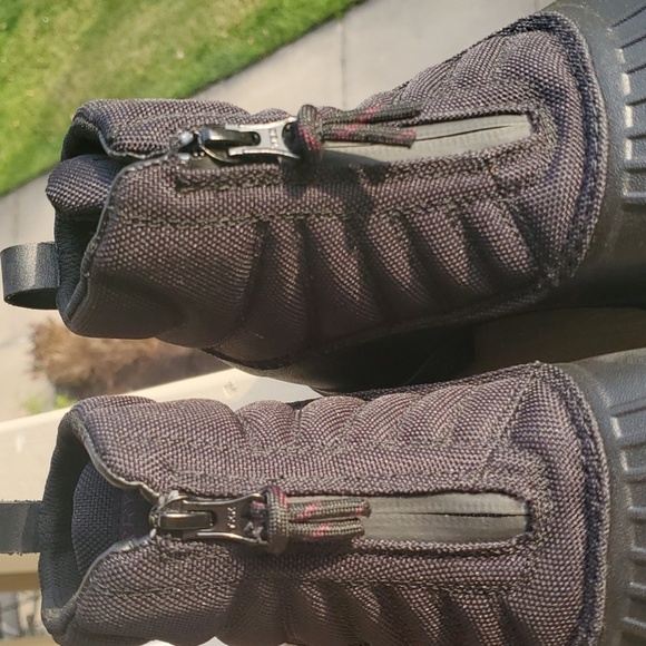 Sperry boots women's size 7 black duck flat zip zippered water resistant - Picture 10 of 12